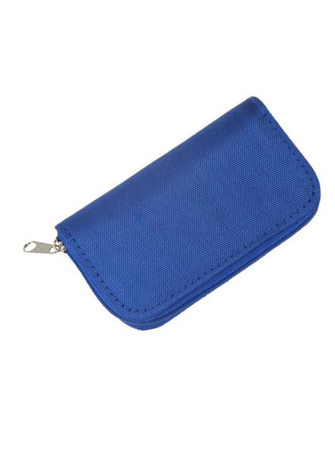 محفظة لتخزين بطاقات الذاكرة قابلة للحمل أزرق - Image 1